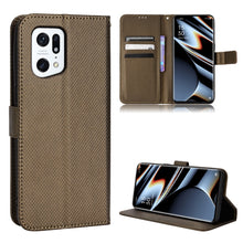 Load image into Gallery viewer, Diamond Texture Leather Phone Case, For Xiaomi Poco M4 Pro 4G Fine Hole, For Xiaomi Poco M4 Pro 5G Big Hole, For Xiaomi Poco M4 Pro 5G Fine Hole, For OnePlus Nord CE 2 5G, For OPPO A7 / AX7 / A5s / AX5s / A21, For OPPO Find X5 Pro, For OPPO Find X5    ...