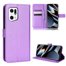 Load image into Gallery viewer, Diamond Texture Leather Phone Case, For Xiaomi Poco M4 Pro 4G Fine Hole, For Xiaomi Poco M4 Pro 5G Big Hole, For Xiaomi Poco M4 Pro 5G Fine Hole, For OnePlus Nord CE 2 5G, For OPPO A7 / AX7 / A5s / AX5s / A21, For OPPO Find X5 Pro, For OPPO Find X5    ...