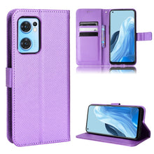 Load image into Gallery viewer, Diamond Texture Leather Phone Case, For Xiaomi Poco M4 Pro 4G Fine Hole, For Xiaomi Poco M4 Pro 5G Big Hole, For Xiaomi Poco M4 Pro 5G Fine Hole, For OnePlus Nord CE 2 5G, For OPPO A7 / AX7 / A5s / AX5s / A21, For OPPO Find X5 Pro, For OPPO Find X5    ...