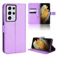 Load image into Gallery viewer, Diamond Texture Leather Phone Case, For Alcatel 1S 2021 / 3L 2021 / TCL 20E / 20Y, For Xiaomi Redmi Note 10 4G / Note 10S, For Honor X8, For Samsung Galaxy A03s 164.2mm, For Samsung Galaxy A03s 166mm, For Samsung Galaxy S21 Ultra 5G                    ...