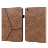 Solid Color Embossed Striped Leather Tablet Case, For Samsung Galaxy Tab S6 Lite P610/P615, For Samsung Galaxy Tab A 10.1 (2019) T510, For Samsung Galaxy Tab A7 10.4 (2020) T500/T505, For Samsung Galaxy Tab A 8.0 (2019) T290                            ...