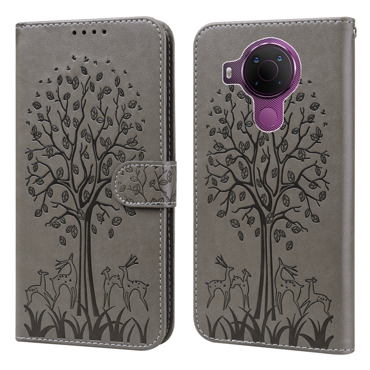 Tree & Deer Pattern Pressed Flip Leather Phone Case, For Nokia 3.4 / 5.4, For Nokia G20 / G10 / 6.3, For Sony Xperia 10 III, For Xiaomi Redmi 9T / 9 Power, For Xiaomi Redmi 10, For Xiaomi Redmi Note 8 2021 / Note 8, For Xiaomi Redmi 9 / Redmi 10X      ...