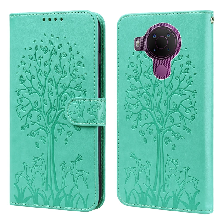 Tree & Deer Pattern Pressed Flip Leather Phone Case, For Nokia 3.4 / 5.4, For Nokia G20 / G10 / 6.3, For Sony Xperia 10 III, For Xiaomi Redmi 9T / 9 Power, For Xiaomi Redmi 10, For Xiaomi Redmi Note 8 2021 / Note 8, For Xiaomi Redmi 9 / Redmi 10X      ...