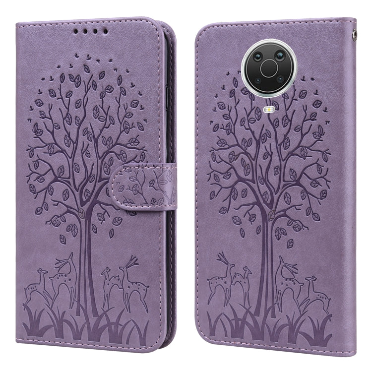 Tree & Deer Pattern Pressed Flip Leather Phone Case, For Nokia 3.4 / 5.4, For Nokia G20 / G10 / 6.3, For Sony Xperia 10 III, For Xiaomi Redmi 9T / 9 Power, For Xiaomi Redmi 10, For Xiaomi Redmi Note 8 2021 / Note 8, For Xiaomi Redmi 9 / Redmi 10X      ...