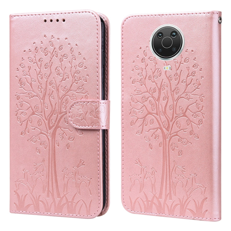 Tree & Deer Pattern Pressed Flip Leather Phone Case, For Nokia 3.4 / 5.4, For Nokia G20 / G10 / 6.3, For Sony Xperia 10 III, For Xiaomi Redmi 9T / 9 Power, For Xiaomi Redmi 10, For Xiaomi Redmi Note 8 2021 / Note 8, For Xiaomi Redmi 9 / Redmi 10X      ...