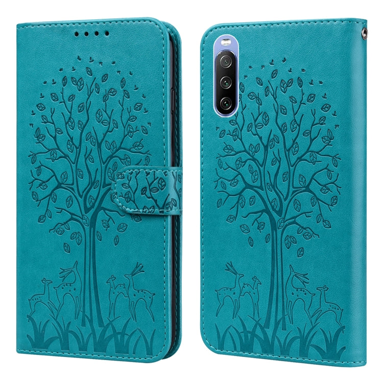 Tree & Deer Pattern Pressed Flip Leather Phone Case, For Nokia 3.4 / 5.4, For Nokia G20 / G10 / 6.3, For Sony Xperia 10 III, For Xiaomi Redmi 9T / 9 Power, For Xiaomi Redmi 10, For Xiaomi Redmi Note 8 2021 / Note 8, For Xiaomi Redmi 9 / Redmi 10X      ...