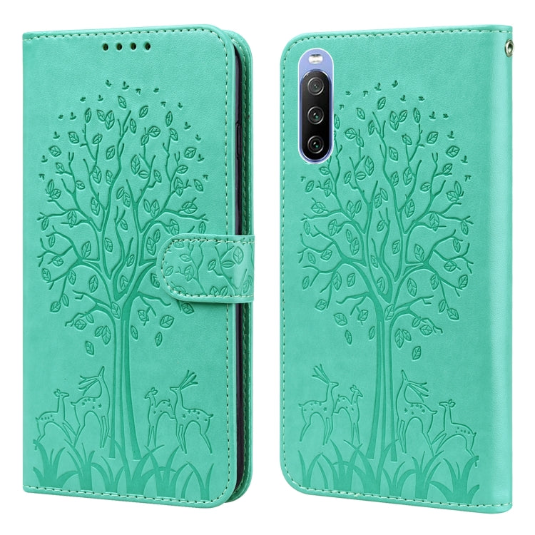 Tree & Deer Pattern Pressed Flip Leather Phone Case, For Nokia 3.4 / 5.4, For Nokia G20 / G10 / 6.3, For Sony Xperia 10 III, For Xiaomi Redmi 9T / 9 Power, For Xiaomi Redmi 10, For Xiaomi Redmi Note 8 2021 / Note 8, For Xiaomi Redmi 9 / Redmi 10X      ...