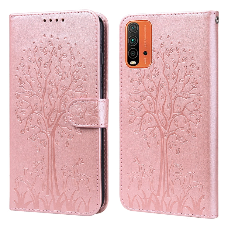 Tree & Deer Pattern Pressed Flip Leather Phone Case, For Nokia 3.4 / 5.4, For Nokia G20 / G10 / 6.3, For Sony Xperia 10 III, For Xiaomi Redmi 9T / 9 Power, For Xiaomi Redmi 10, For Xiaomi Redmi Note 8 2021 / Note 8, For Xiaomi Redmi 9 / Redmi 10X      ...