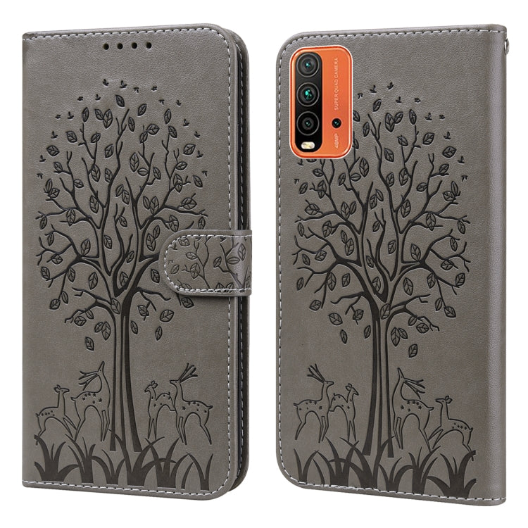 Tree & Deer Pattern Pressed Flip Leather Phone Case, For Nokia 3.4 / 5.4, For Nokia G20 / G10 / 6.3, For Sony Xperia 10 III, For Xiaomi Redmi 9T / 9 Power, For Xiaomi Redmi 10, For Xiaomi Redmi Note 8 2021 / Note 8, For Xiaomi Redmi 9 / Redmi 10X      ...