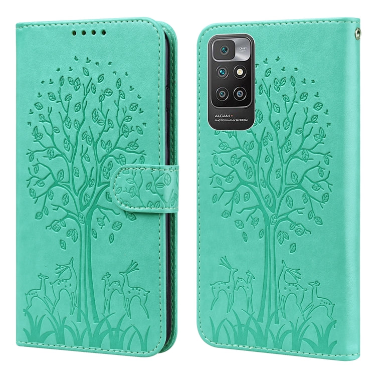 Tree & Deer Pattern Pressed Flip Leather Phone Case, For Nokia 3.4 / 5.4, For Nokia G20 / G10 / 6.3, For Sony Xperia 10 III, For Xiaomi Redmi 9T / 9 Power, For Xiaomi Redmi 10, For Xiaomi Redmi Note 8 2021 / Note 8, For Xiaomi Redmi 9 / Redmi 10X      ...