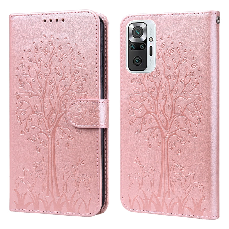 Tree & Deer Pattern Pressed Flip Leather Phone Case, For Xiaomi Redmi Note 10 Pro / Note 10 Pro Max, For Xiaomi Redmi Note 11 4G, For Xiaomi Redmi Note 11 Pro 4G / 5G, For Xiaomi Redmi Note 9 Pro / Note 9 Pro Max, For Xiaomi Redmi 9A                   ...