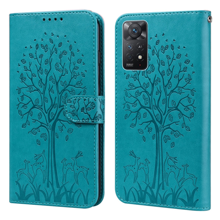 Tree & Deer Pattern Pressed Flip Leather Phone Case, For Xiaomi Redmi Note 10 Pro / Note 10 Pro Max, For Xiaomi Redmi Note 11 4G, For Xiaomi Redmi Note 11 Pro 4G / 5G, For Xiaomi Redmi Note 9 Pro / Note 9 Pro Max, For Xiaomi Redmi 9A                   ...