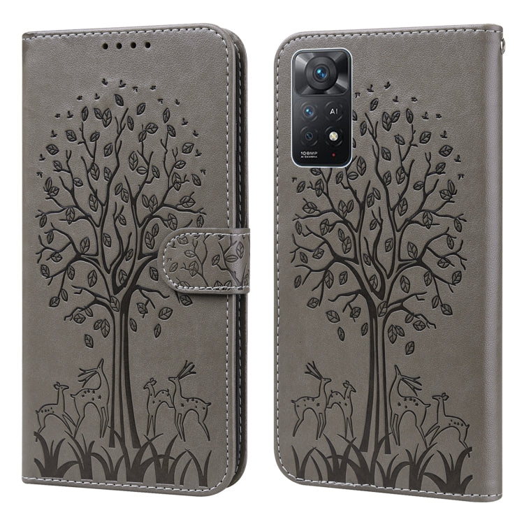 Tree & Deer Pattern Pressed Flip Leather Phone Case, For Xiaomi Redmi Note 10 Pro / Note 10 Pro Max, For Xiaomi Redmi Note 11 4G, For Xiaomi Redmi Note 11 Pro 4G / 5G, For Xiaomi Redmi Note 9 Pro / Note 9 Pro Max, For Xiaomi Redmi 9A                   ...