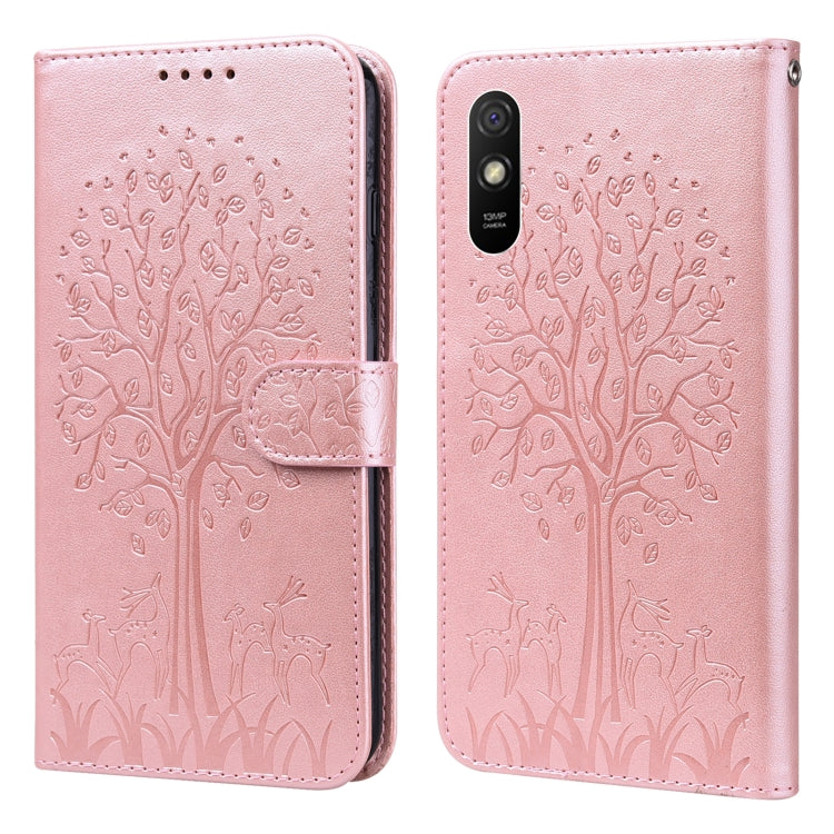 Tree & Deer Pattern Pressed Flip Leather Phone Case, For Xiaomi Redmi Note 10 Pro / Note 10 Pro Max, For Xiaomi Redmi Note 11 4G, For Xiaomi Redmi Note 11 Pro 4G / 5G, For Xiaomi Redmi Note 9 Pro / Note 9 Pro Max, For Xiaomi Redmi 9A                   ...