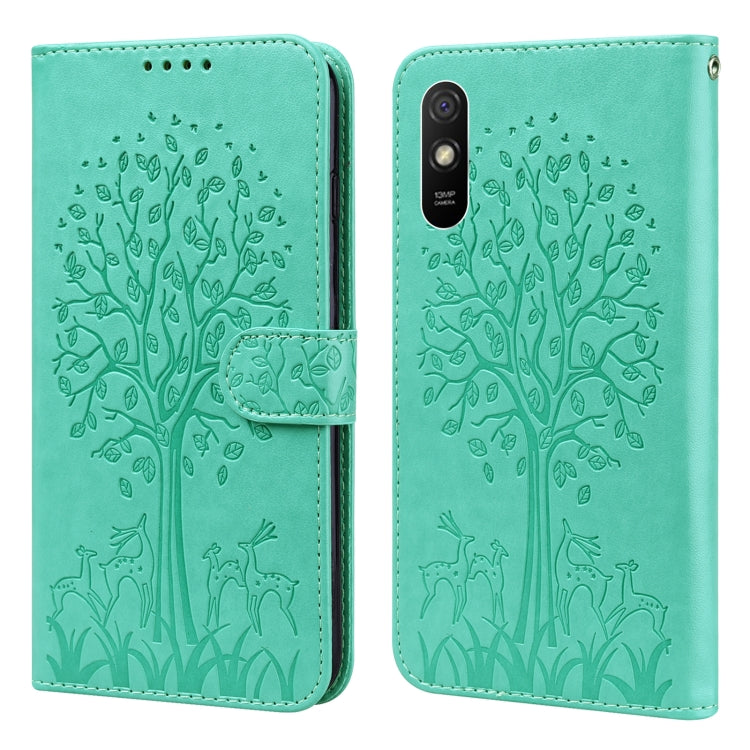 Tree & Deer Pattern Pressed Flip Leather Phone Case, For Xiaomi Redmi Note 10 Pro / Note 10 Pro Max, For Xiaomi Redmi Note 11 4G, For Xiaomi Redmi Note 11 Pro 4G / 5G, For Xiaomi Redmi Note 9 Pro / Note 9 Pro Max, For Xiaomi Redmi 9A                   ...