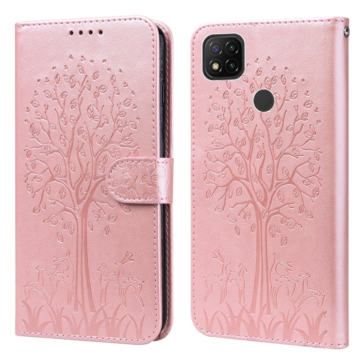 Tree & Deer Pattern Pressed Flip Leather Phone Case, For Xiaomi Redmi Note 10 Pro / Note 10 Pro Max, For Xiaomi Redmi Note 11 4G, For Xiaomi Redmi Note 11 Pro 4G / 5G, For Xiaomi Redmi Note 9 Pro / Note 9 Pro Max, For Xiaomi Redmi 9A                   ...