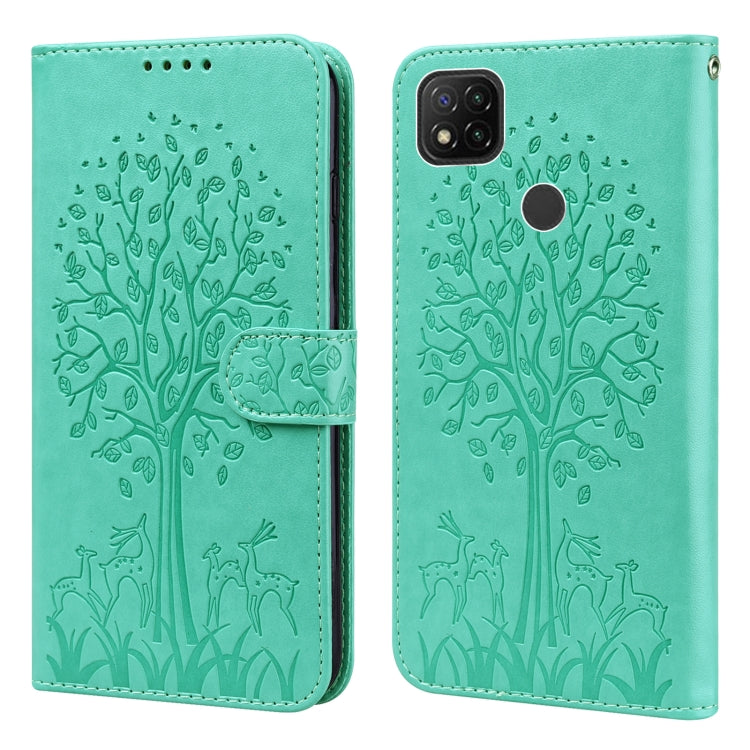 Tree & Deer Pattern Pressed Flip Leather Phone Case, For Xiaomi Redmi Note 10 Pro / Note 10 Pro Max, For Xiaomi Redmi Note 11 4G, For Xiaomi Redmi Note 11 Pro 4G / 5G, For Xiaomi Redmi Note 9 Pro / Note 9 Pro Max, For Xiaomi Redmi 9A                   ...