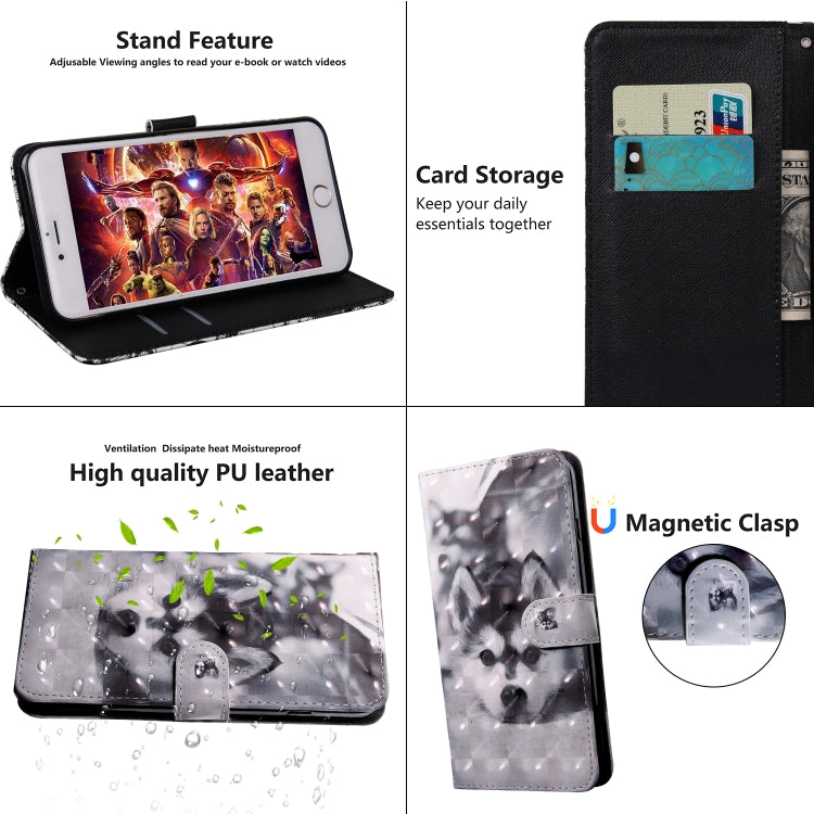 3D Painting Pattern Coloured Drawing Leather Phone Case, For iPhone 13 Pro Max, For iPhone 13 Pro, For iPhone 13, For iPhone 13 mini