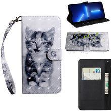 Load image into Gallery viewer, 3D Painting Pattern Coloured Drawing Leather Phone Case, For iPhone 13 Pro Max, For iPhone 13 Pro, For iPhone 13, For iPhone 13 mini