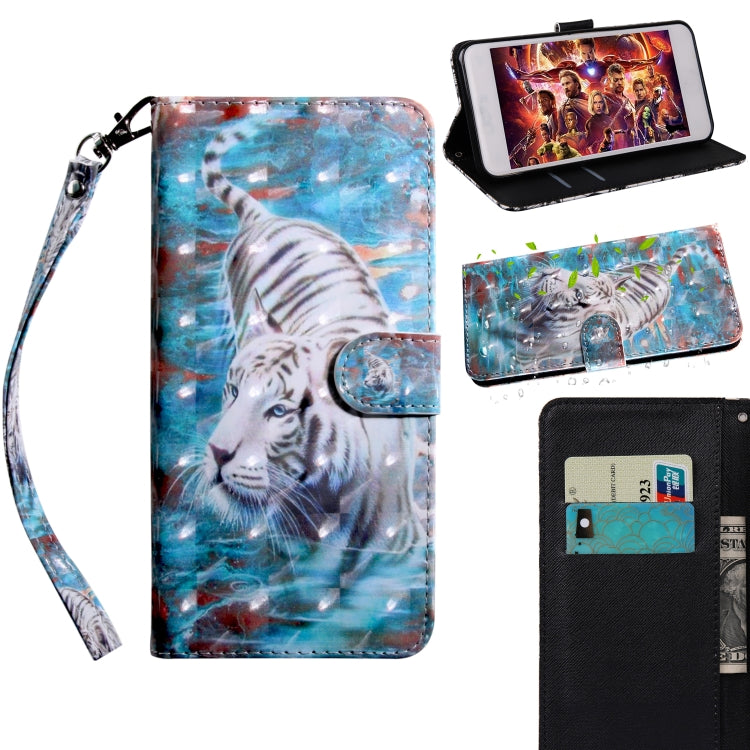 3D Painting Pattern Coloured Drawing Leather Phone Case, For iPhone 13 Pro Max, For iPhone 13 Pro, For iPhone 13, For iPhone 13 mini