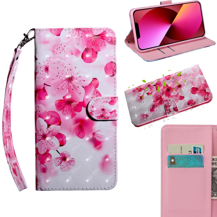 3D Painting Pattern Coloured Drawing Leather Phone Case, For iPhone 13 Pro Max, For iPhone 13 Pro, For iPhone 13, For iPhone 13 mini