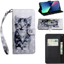 Load image into Gallery viewer, 3D Painting Pattern Coloured Drawing Leather Phone Case, For iPhone 13 Pro Max, For iPhone 13 Pro, For iPhone 13, For iPhone 13 mini