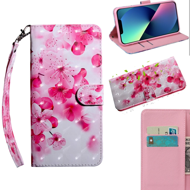 3D Painting Pattern Coloured Drawing Leather Phone Case, For iPhone 13 Pro Max, For iPhone 13 Pro, For iPhone 13, For iPhone 13 mini