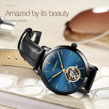 Load image into Gallery viewer, JIN SHI DUN 8812 Women Simple Hollowed Waterproof Automatic Mechanical Watch