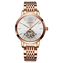 Load image into Gallery viewer, JIN SHI DUN 8812 Women Simple Hollowed Waterproof Automatic Mechanical Watch