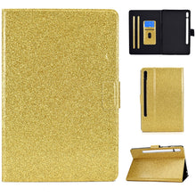 Load image into Gallery viewer, Varnish Glitter Powder Smart Leather Tablet Case, For Lenovo Legion Y700, For Samsung Galaxy Tab S8 / S7