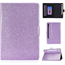 Load image into Gallery viewer, Varnish Glitter Powder Smart Leather Tablet Case, For Lenovo Legion Y700, For Samsung Galaxy Tab S8 / S7