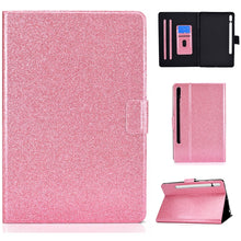 Load image into Gallery viewer, Varnish Glitter Powder Smart Leather Tablet Case, For Lenovo Legion Y700, For Samsung Galaxy Tab S8 / S7