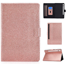 Load image into Gallery viewer, Varnish Glitter Powder Smart Leather Tablet Case, For Lenovo Legion Y700, For Samsung Galaxy Tab S8 / S7