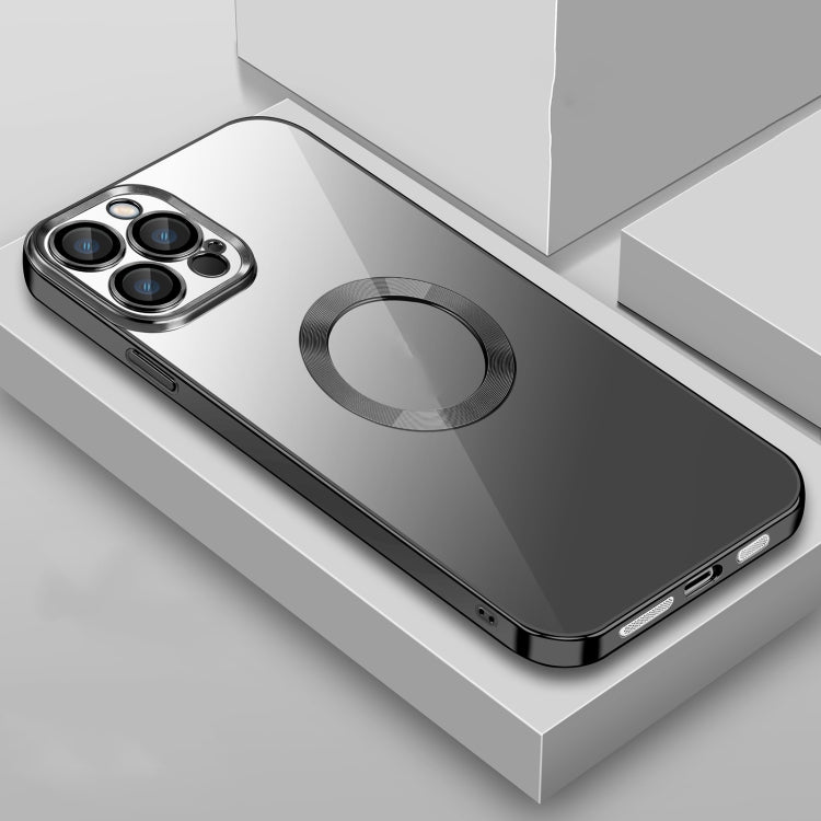 9D Electroplated Edge Len Film Clear PC + TPU Shockproof Case, For iPhone 11, For iPhone 11 Pro Max, For iPhone 12, For iPhone 12 Pro Max, For iPhone 13, For iPhone 13 Pro