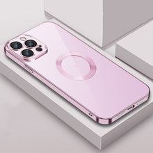 Load image into Gallery viewer, 9D Electroplated Edge Len Film Clear PC + TPU Shockproof Case, For iPhone 13 Pro Max