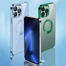 Load image into Gallery viewer, 9D Electroplated Edge Len Film Clear PC + TPU Shockproof Case, For iPhone 13 Pro Max