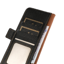 Load image into Gallery viewer, KHAZNEH Side-Magnetic Litchi Genuine Leather RFID Phone Case, For OPPO Find X5 Pro, For OPPO Find X5, For Xiaomi Redmi K40S 5G
