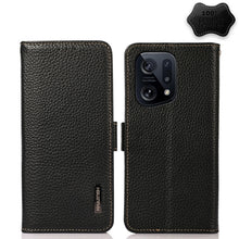 Load image into Gallery viewer, KHAZNEH Side-Magnetic Litchi Genuine Leather RFID Phone Case, For OPPO Find X5 Pro, For OPPO Find X5, For Xiaomi Redmi K40S 5G