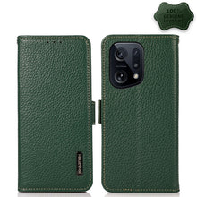 Load image into Gallery viewer, KHAZNEH Side-Magnetic Litchi Genuine Leather RFID Phone Case, For OPPO Find X5 Pro, For OPPO Find X5, For Xiaomi Redmi K40S 5G