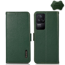 Load image into Gallery viewer, KHAZNEH Side-Magnetic Litchi Genuine Leather RFID Phone Case, For OPPO Find X5 Pro, For OPPO Find X5, For Xiaomi Redmi K40S 5G