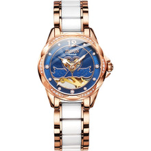 Load image into Gallery viewer, JIN SHI DUN 8831 Women Fashion Diamond Hollowed Waterproof Ceramic Mechanical Watch