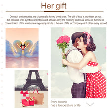 Load image into Gallery viewer, JIN SHI DUN 8831 Women Fashion Diamond Hollowed Waterproof Ceramic Mechanical Watch