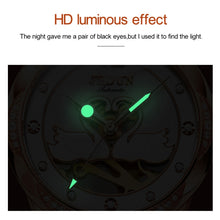 Load image into Gallery viewer, JIN SHI DUN 8831 Women Fashion Diamond Hollowed Waterproof Ceramic Mechanical Watch