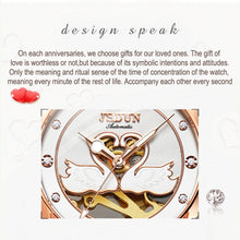 Load image into Gallery viewer, JIN SHI DUN 8831 Women Fashion Diamond Hollowed Waterproof Ceramic Mechanical Watch
