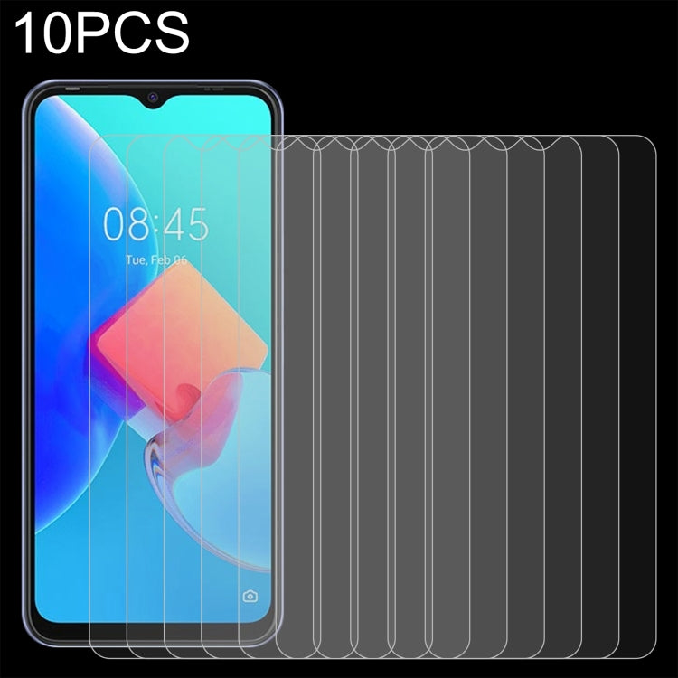 10 PCS 0.26mm 9H 2.5D Tempered Glass Film, For ZTE Blade V40(10 PCS), For Tecno Spark 8C(10 PCS), For Meizu Meilan S6 (10 PCS)