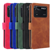 Load image into Gallery viewer, Skin Feel Magnetic Flip Leather Phone Case, For Xiaomi Poco M4 Pro 4G, For OnePlus Nord CE 2 5G