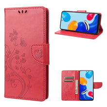 Load image into Gallery viewer, Embossed Butterfly Pattern Flip Leather Phone Case, For Xiaomi Redmi Note 11 4G / Note 11S, For Xiaomi Poco X4 Pro 5G