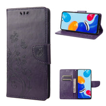 Load image into Gallery viewer, Embossed Butterfly Pattern Flip Leather Phone Case, For Xiaomi Redmi Note 11 4G / Note 11S, For Xiaomi Poco X4 Pro 5G