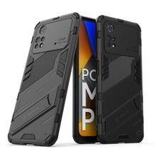 Load image into Gallery viewer, Punk Armor 2 in 1 PC + TPU Shockproof Phone Case with Invisible Holder, For Xiaomi Redmi Note 11 Pro 5G Gobal, For Xiaomi Poco M4 Pro 4G, For Xiaomi Poco X4 Pro 5G
