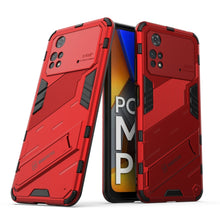 Load image into Gallery viewer, Punk Armor 2 in 1 PC + TPU Shockproof Phone Case with Invisible Holder, For Xiaomi Redmi Note 11 Pro 5G Gobal, For Xiaomi Poco M4 Pro 4G, For Xiaomi Poco X4 Pro 5G